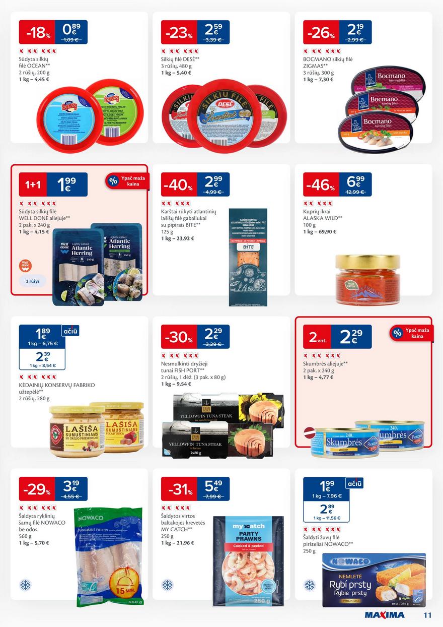 Maxima kaininis leidinys akcijos nuo 
  2024-01-09 iki 
  2024-01-15 | Leidinukas.lt puslapis 11