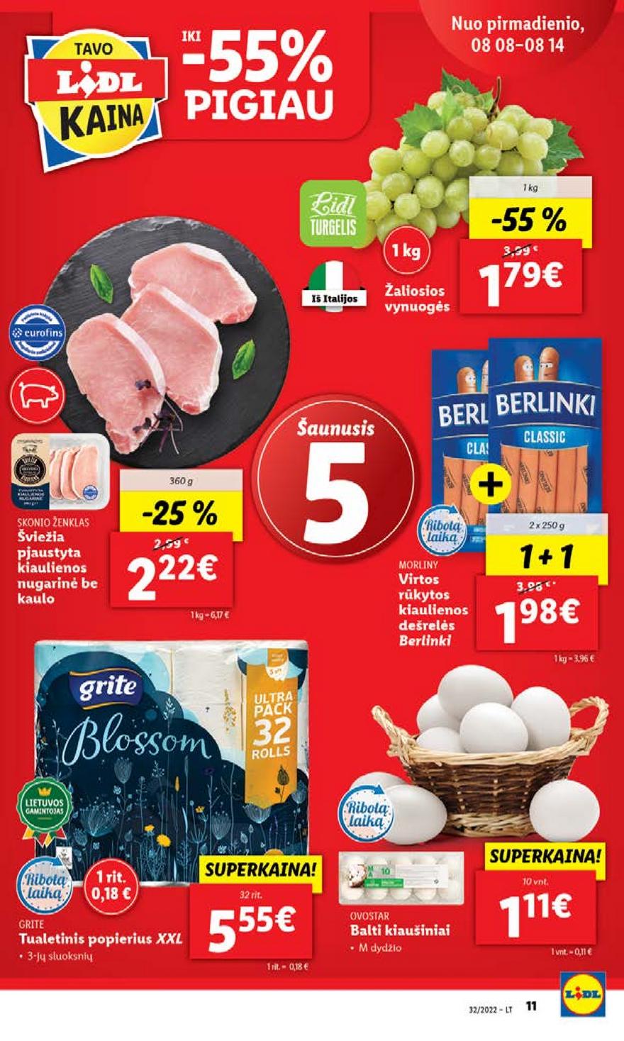 Ldil maisto leidinys akcijos nuo 
  2022-08-08 iki 
  2022-08-14 | Leidinukas.lt puslapis 11