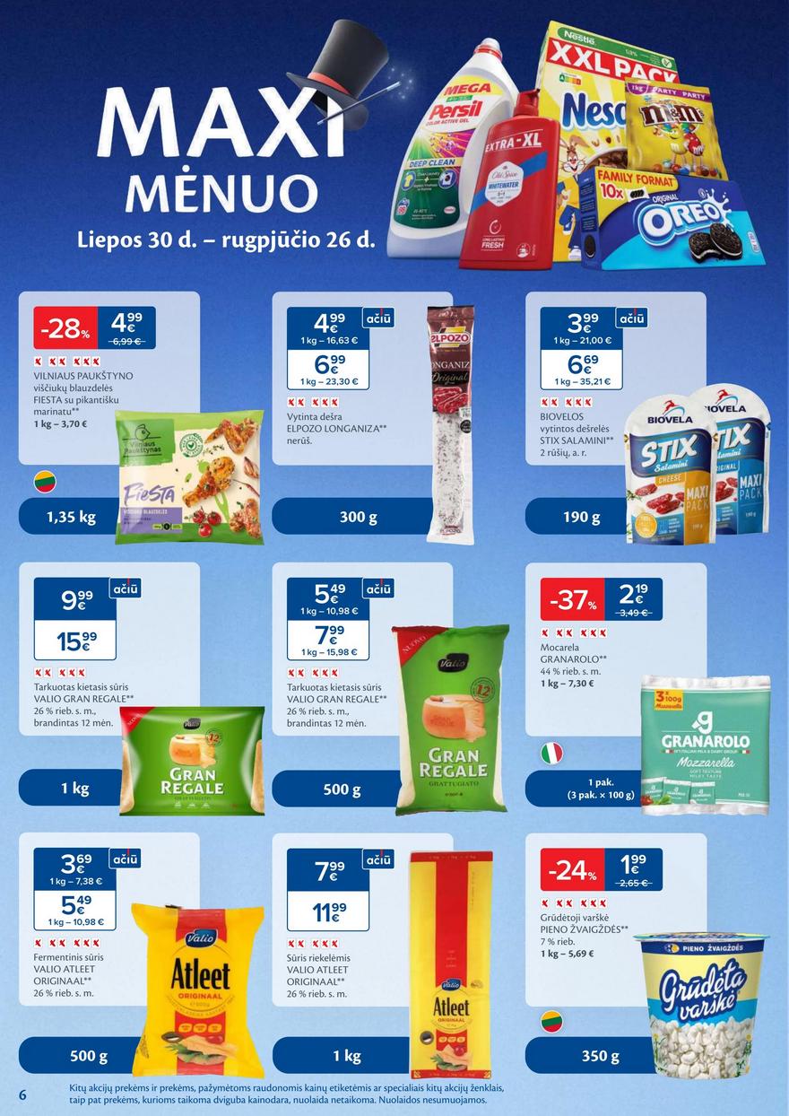 Maxima savaitinis leidinys 34 akcijos nuo 
  2024-08-20 iki 
  2024-08-26 | Leidinukas.lt puslapis 6