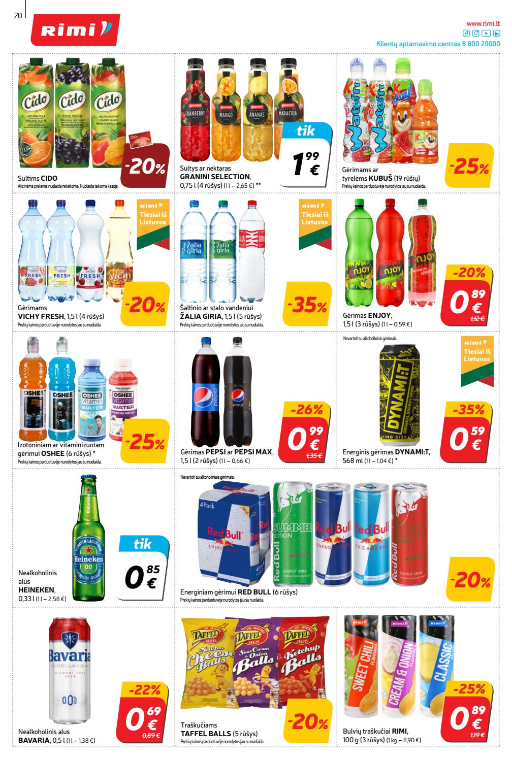 Rimi savaitinis leidinys akcijos nuo 
  2021-08-10 iki 
  2021-08-16 | Leidinukas.lt puslapis 20