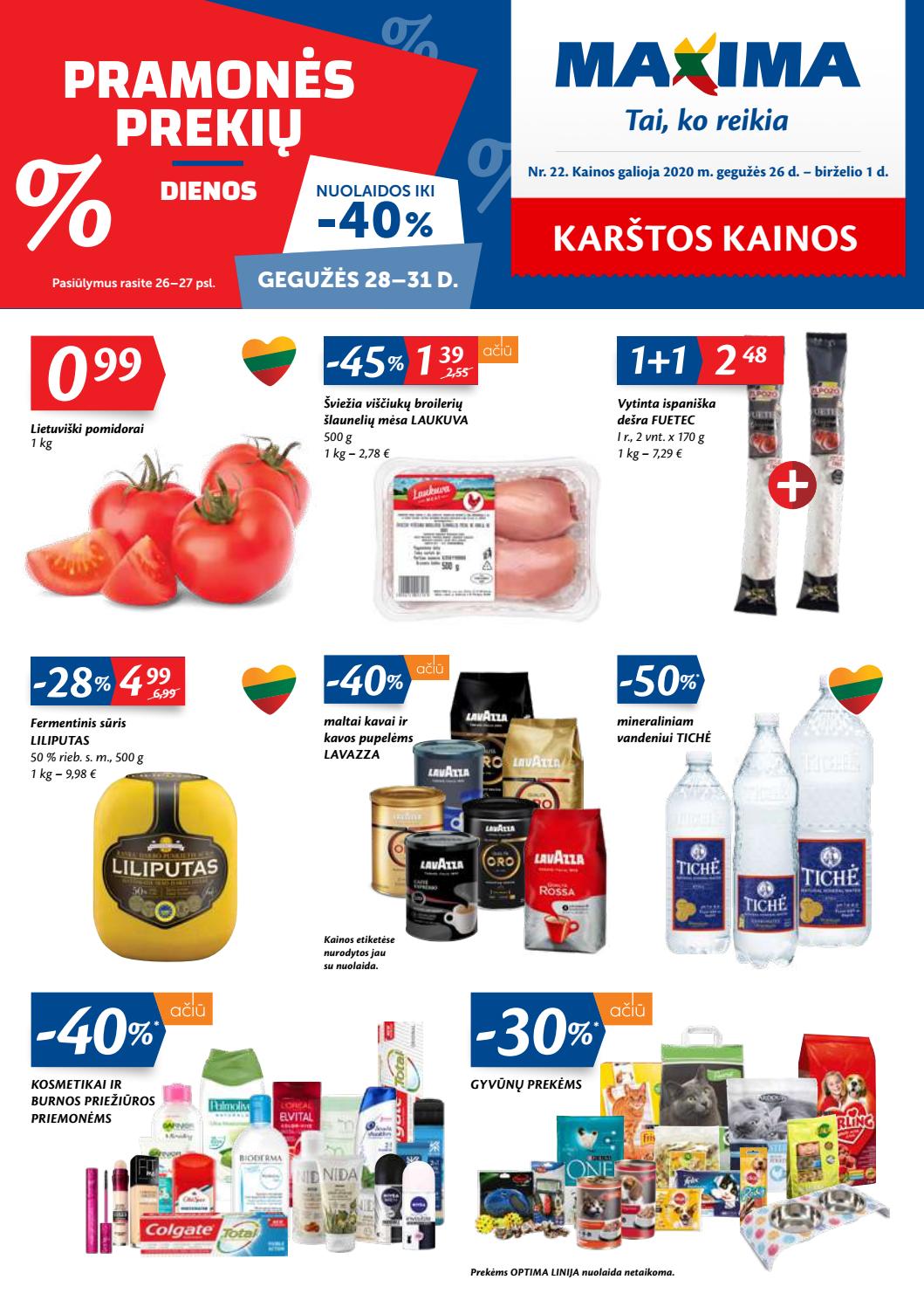 Maxima kaininis leidinys akcijos nuo 
  2020-05-26 iki 
  2020-06-01 | Leidinukas.lt puslapis 1