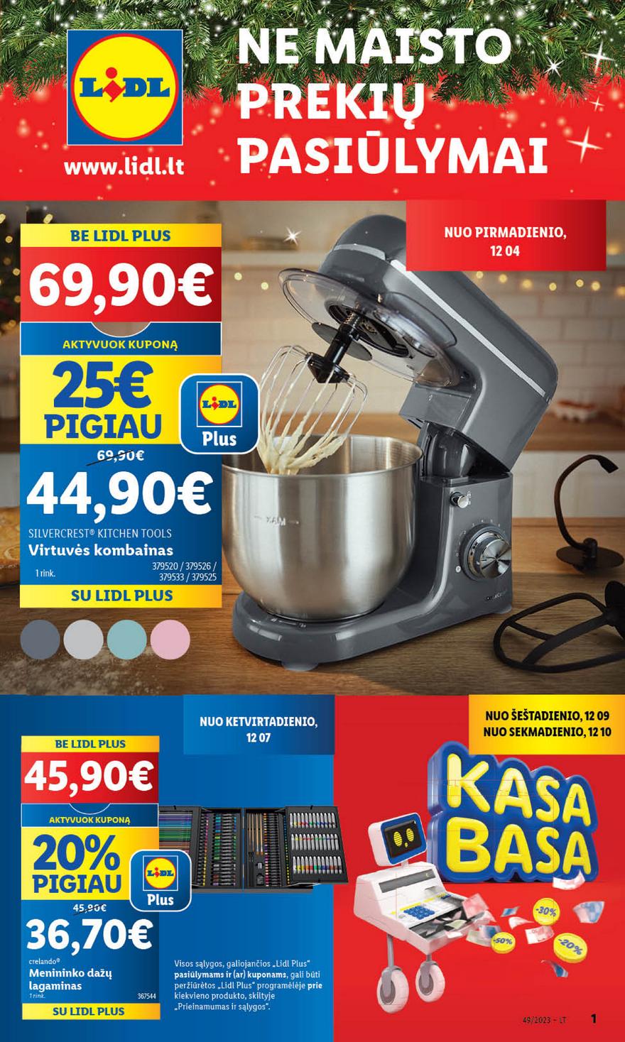 Lidl pasiūlymai akcijos nuo 
  2023-12-04 iki 
  2023-12-10 | Leidinukas.lt puslapis 1