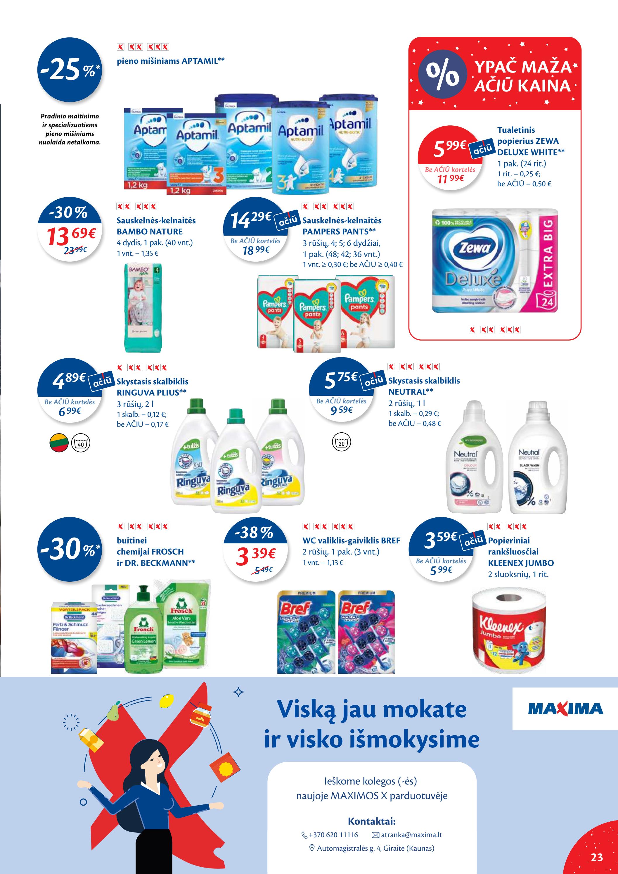 Maxima kaininis leidinys akcijos nuo 
  2022-11-22 iki 
  2022-11-28 | Leidinukas.lt puslapis 23