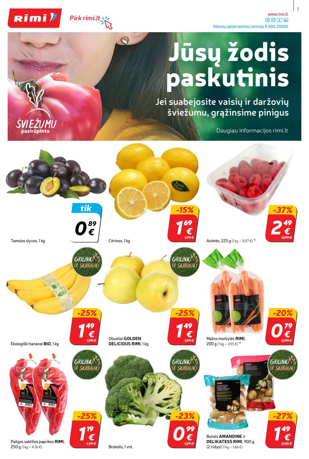 Rimi savaitinis leidinys akcijos nuo
2021-08-24 iki
2021-08-30 | Leidinukas.lt puslapis 7