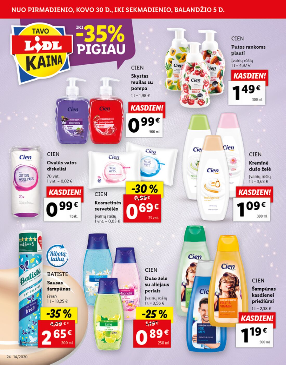 Lidl savaitinis leidinys akcijos nuo 
  2020-03-30 iki 
  2020-04-05 | Leidinukas.lt puslapis 24
