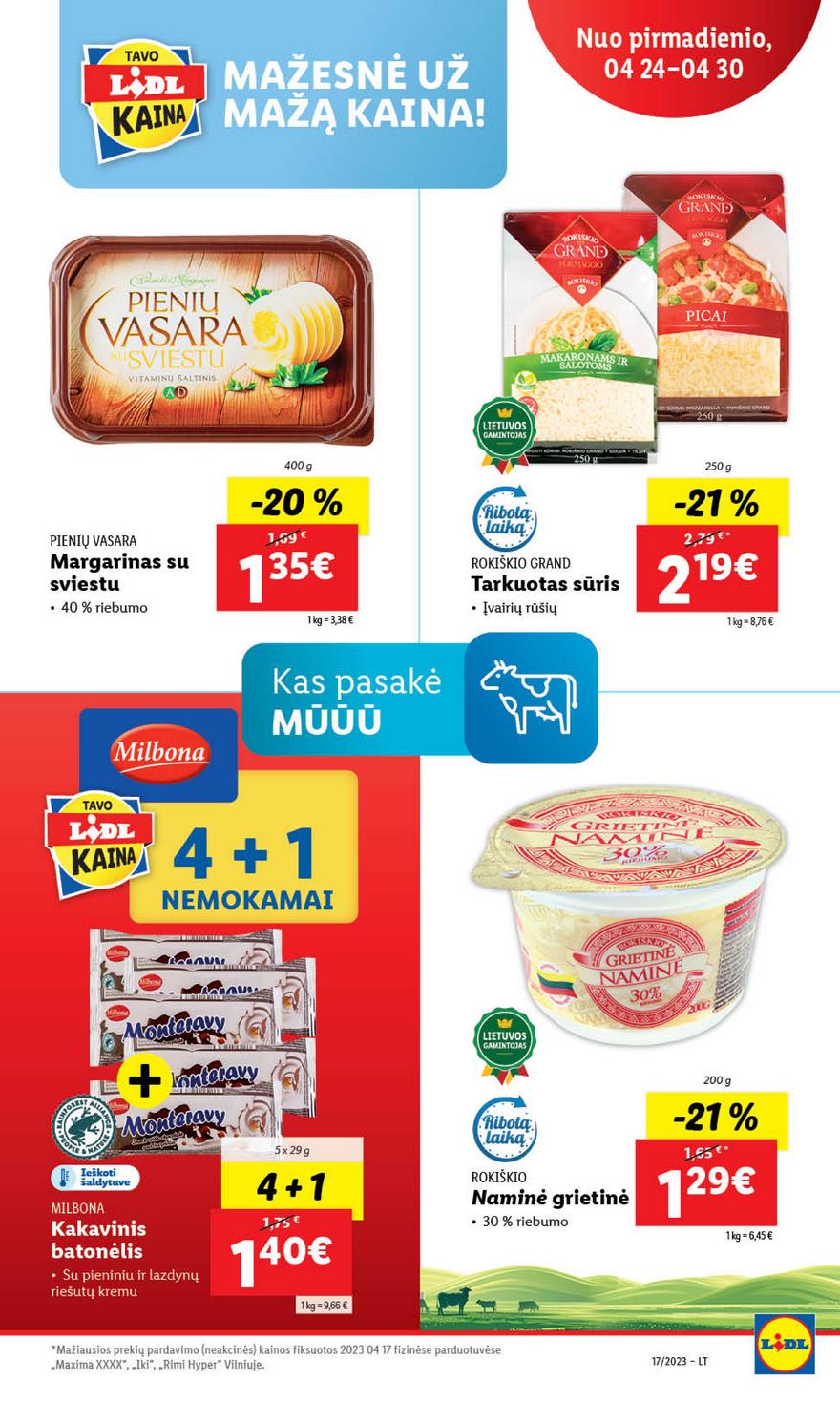 Lidl maisto prekių pasiūlymai akcijos nuo 
  2023-04-24 iki 
  2023-05-01 | Leidinukas.lt puslapis 40