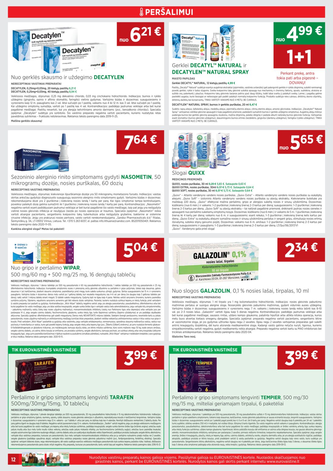 Euro vaistinė leidinys akcijos nuo 
  2021-03-01 iki 
  2021-03-31 | Leidinukas.lt puslapis 12
