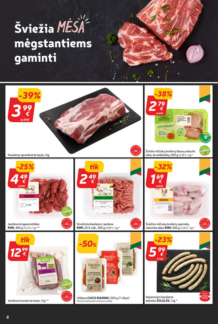 Rimi savaitinis leidinys akcijos nuo 
  2023-09-05 iki 
  2023-09-11 | Leidinukas.lt puslapis 8