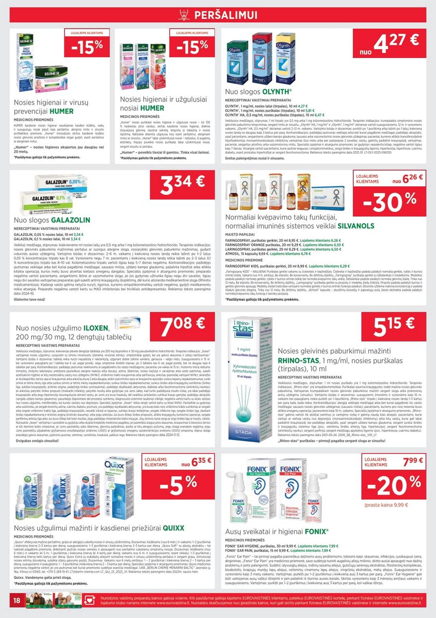 Euro vaistinė katalogas akcijos nuo 
  2026-02-01 iki 
  2026-02-28 | Leidinukas.lt puslapis 18