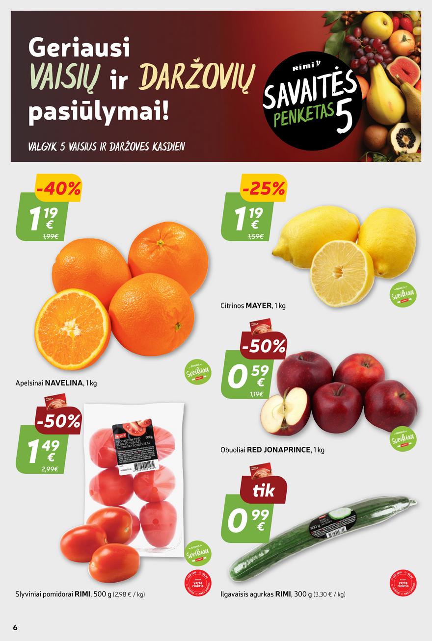 Rimi savaitinis leidinys akcijos nuo 
  2024-01-09 iki 
  2024-01-15 | Leidinukas.lt puslapis 6
