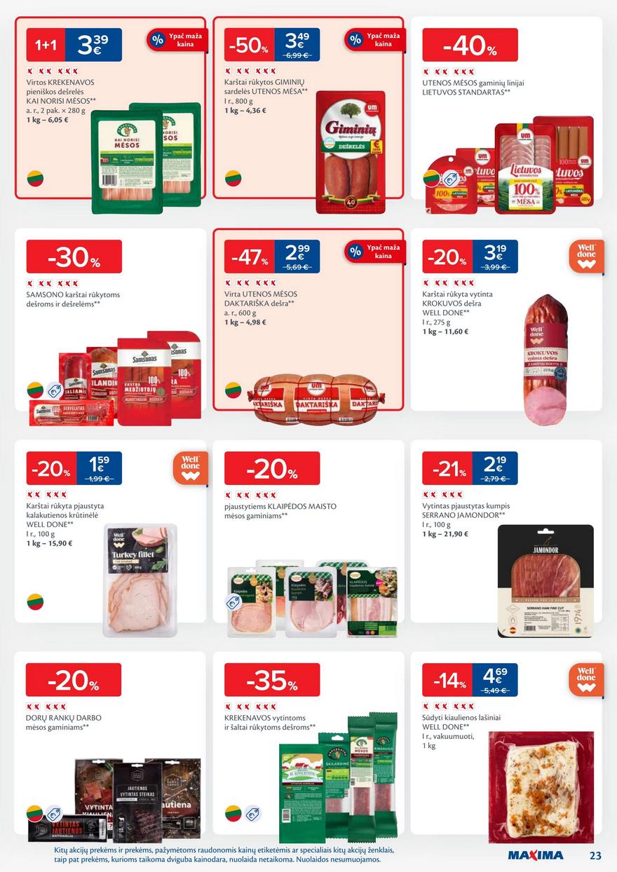 Maxima savaitinis leidinys 42 akcijos nuo
2024-10-15 iki
2024-10-21 | Leidinukas.lt puslapis 23