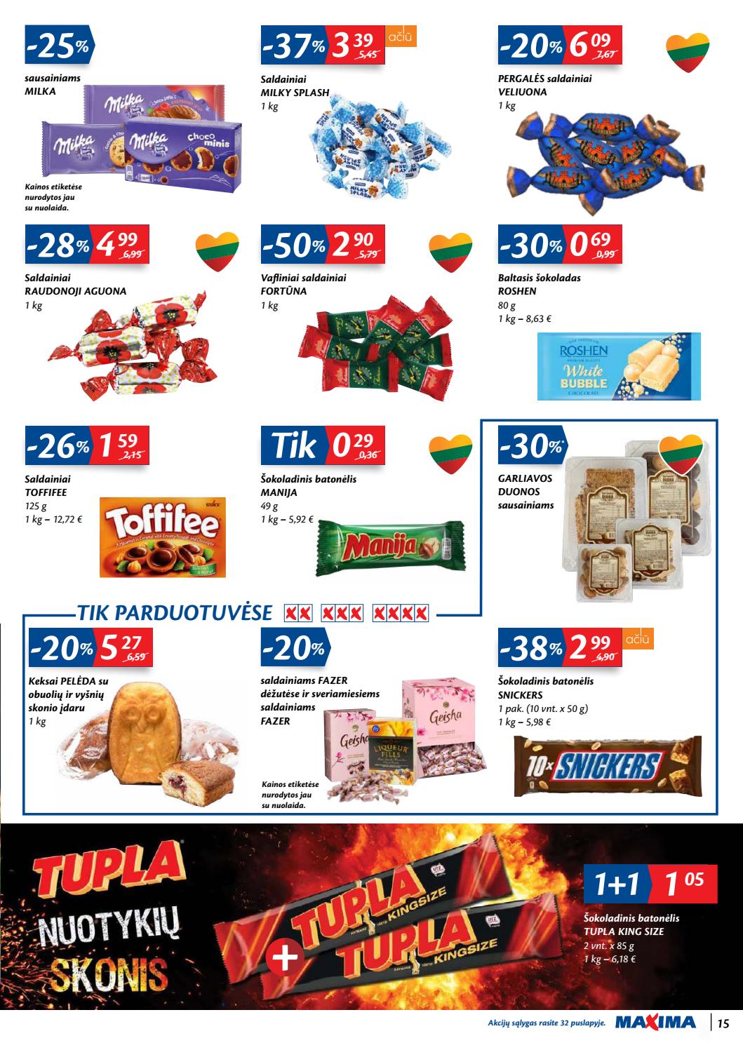 Maxima kaininis leidinys akcijos nuo 
  2020-08-11 iki 
  2020-08-17 | Leidinukas.lt puslapis 15