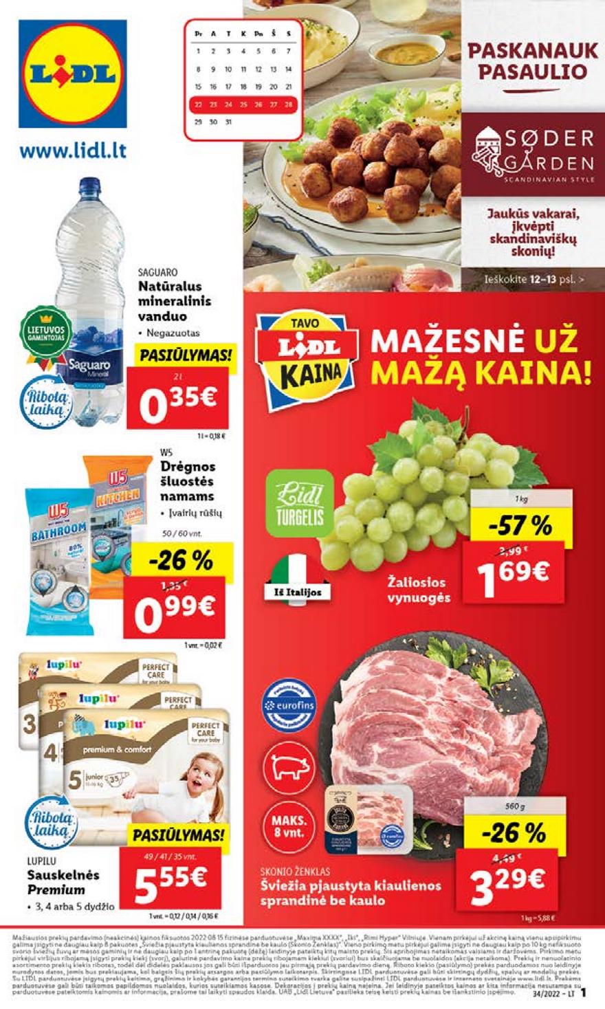 Lidl pasiūlymai akcijos nuo 
  2022-08-22 iki 
  2022-08-28 | Leidinukas.lt puslapis 1