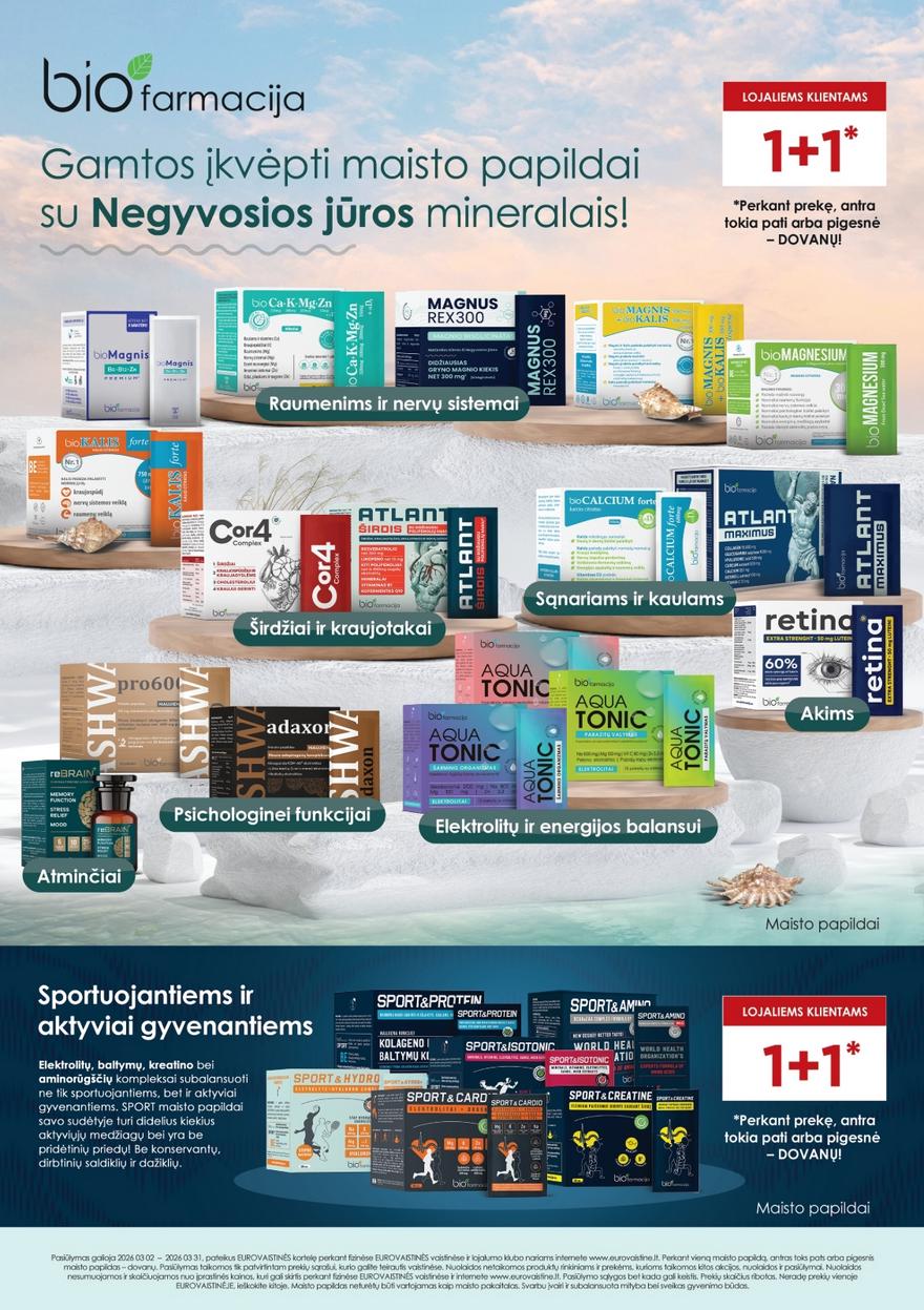 Euro vaistinė katalogas akcijos nuo 
  2026-03-01 iki 
  2026-03-31 | Leidinukas.lt puslapis 17