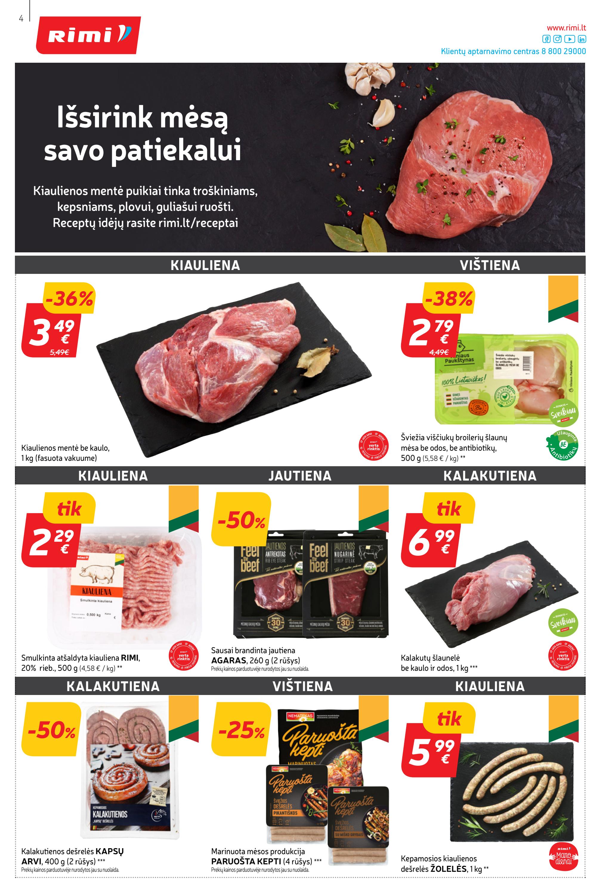 Rimi savaitinis leidinys akcijos nuo 
  2023-06-06 iki 
  2023-06-12 | Leidinukas.lt puslapis 4