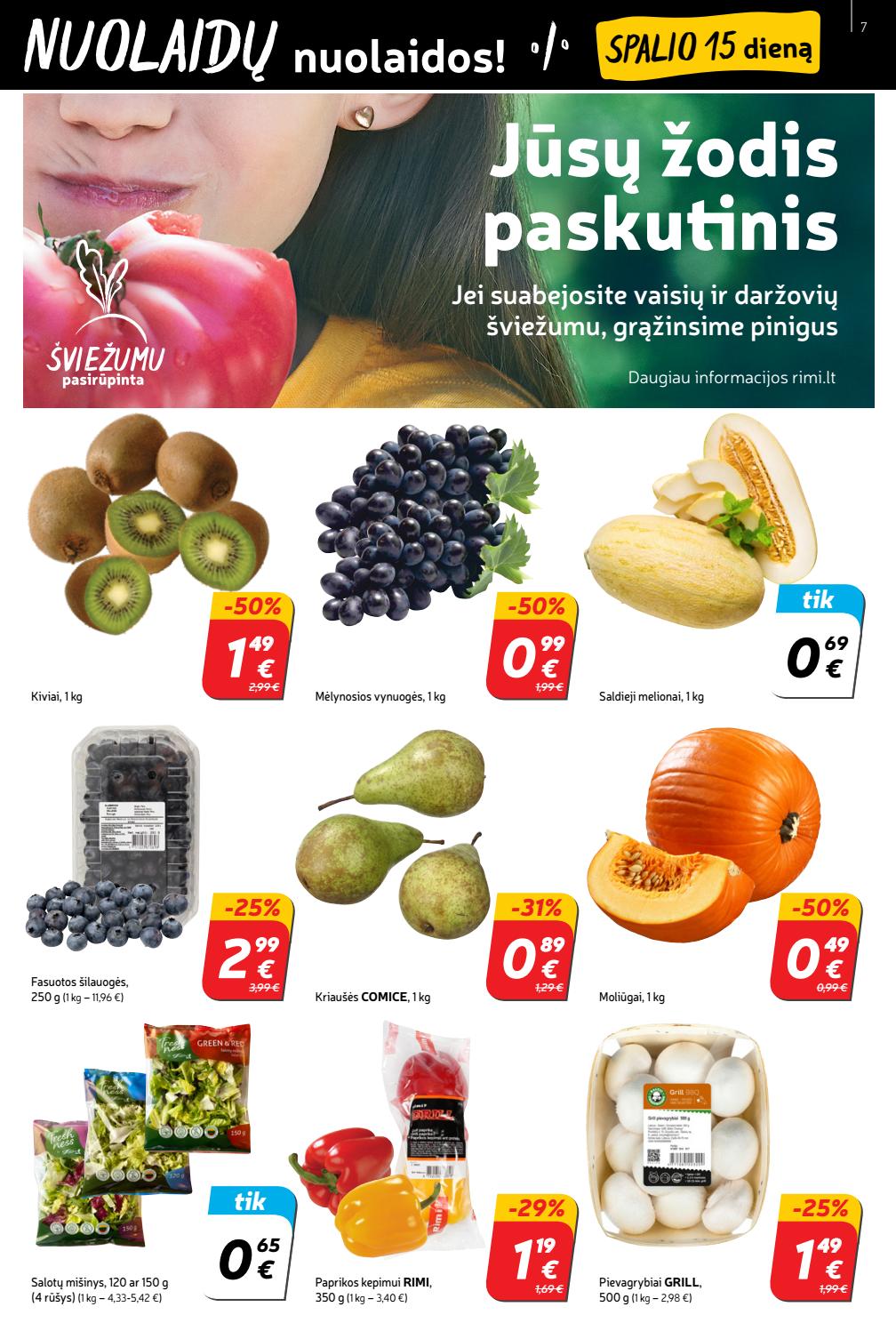 Rimi savaitinis leidinys akcijos nuo 
  2020-10-13 iki 
  2020-10-19 | Leidinukas.lt puslapis 7