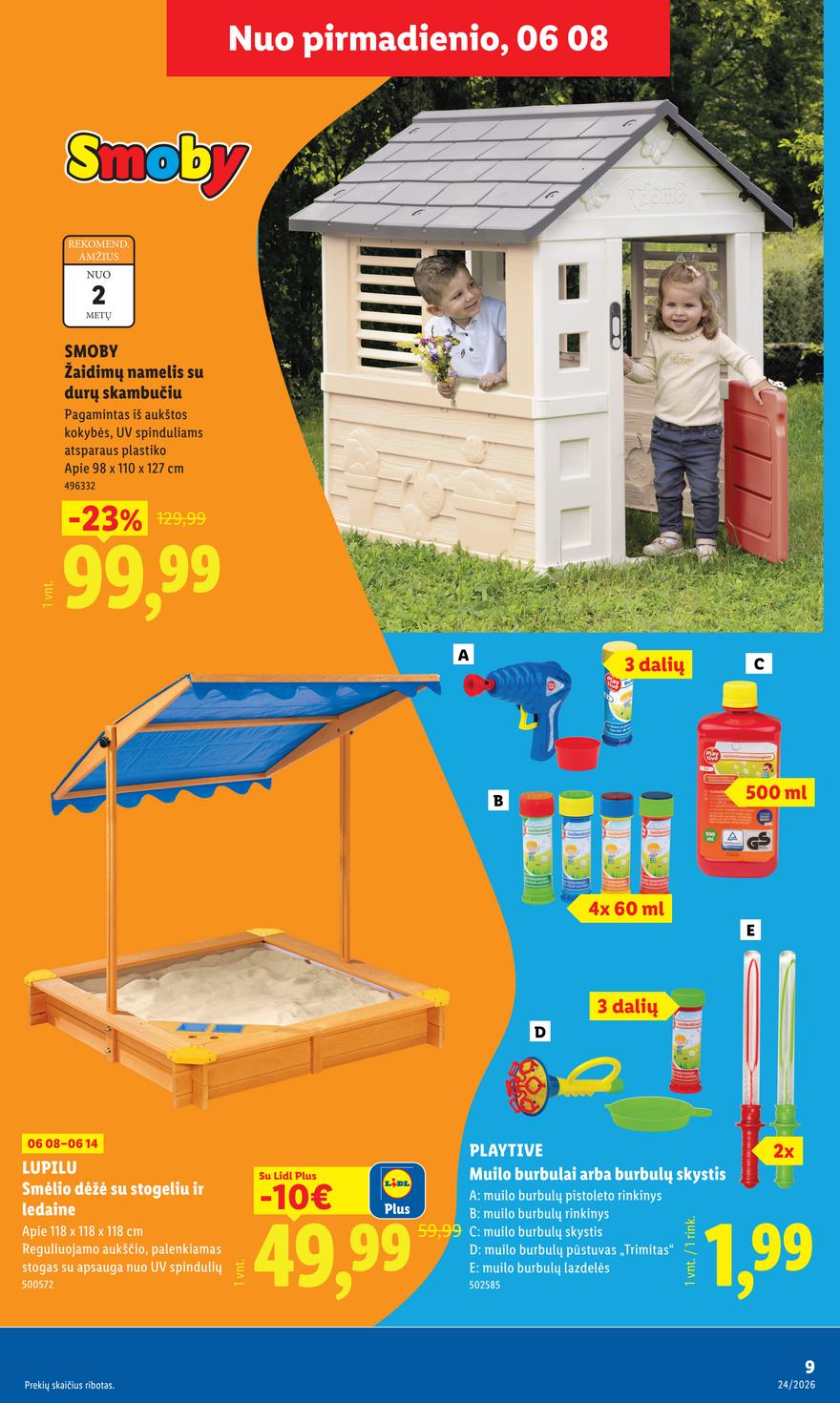 Lidl leidinys naujas akcijos nuo 
  2026-06-08 iki 
  2026-06-14 | Leidinukas.lt puslapis 9