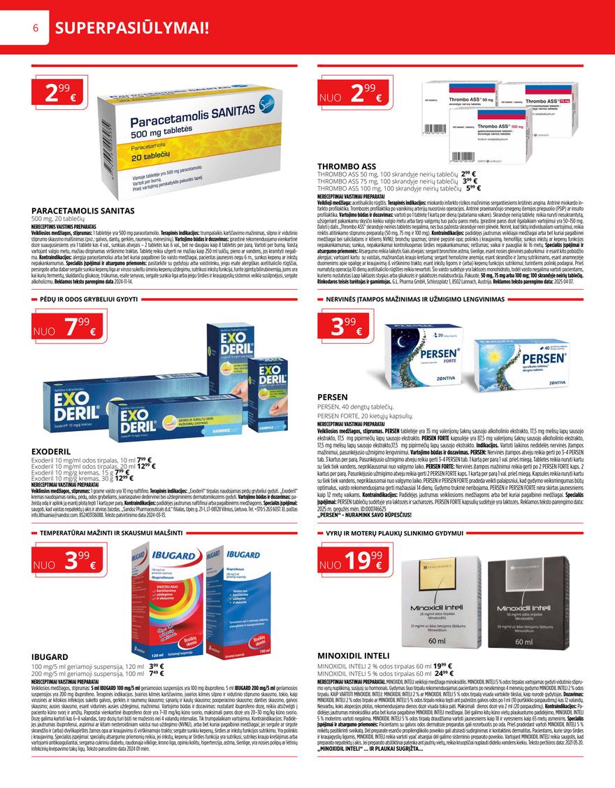 Norfos vaistinės leidinys akcijos nuo 
  2025-05-01 iki 
  2025-05-31 | Leidinukas.lt puslapis 6