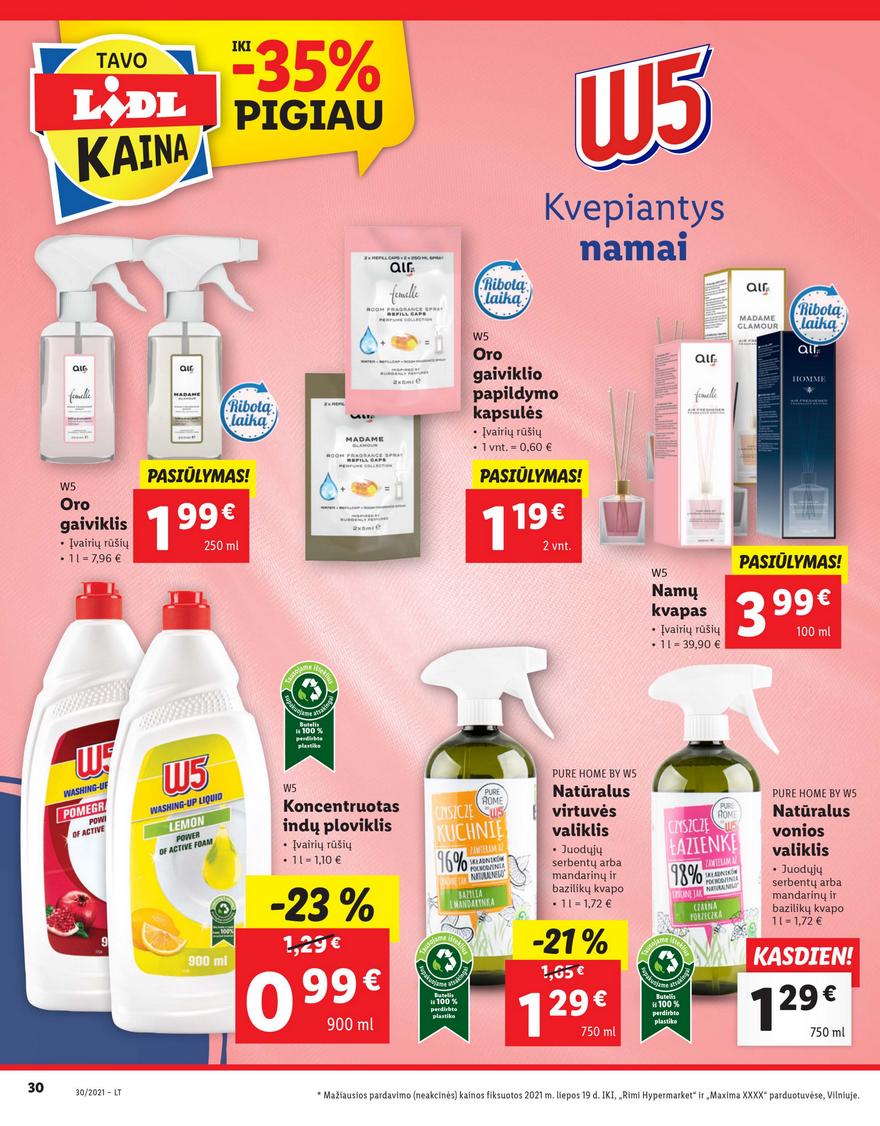 Lidl maisto prekių pasiūlymai akcijos nuo 
  2021-07-26 iki 
  2021-08-01 | Leidinukas.lt puslapis 30