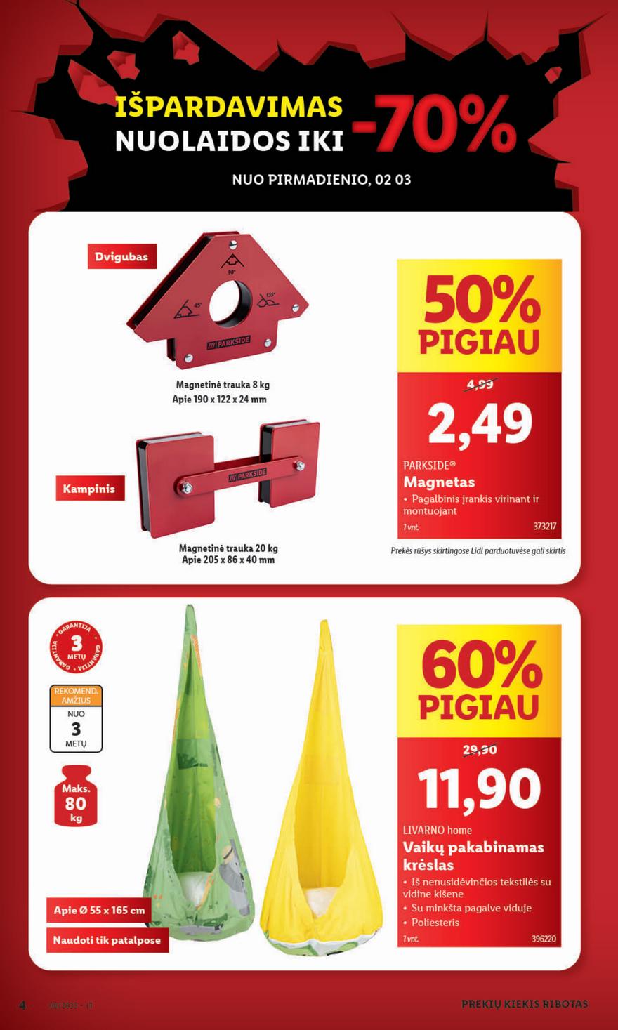 Lidl ne maisto leidinys akcijos nuo 
  2025-02-03 iki 
  2025-02-09 | Leidinukas.lt puslapis 4