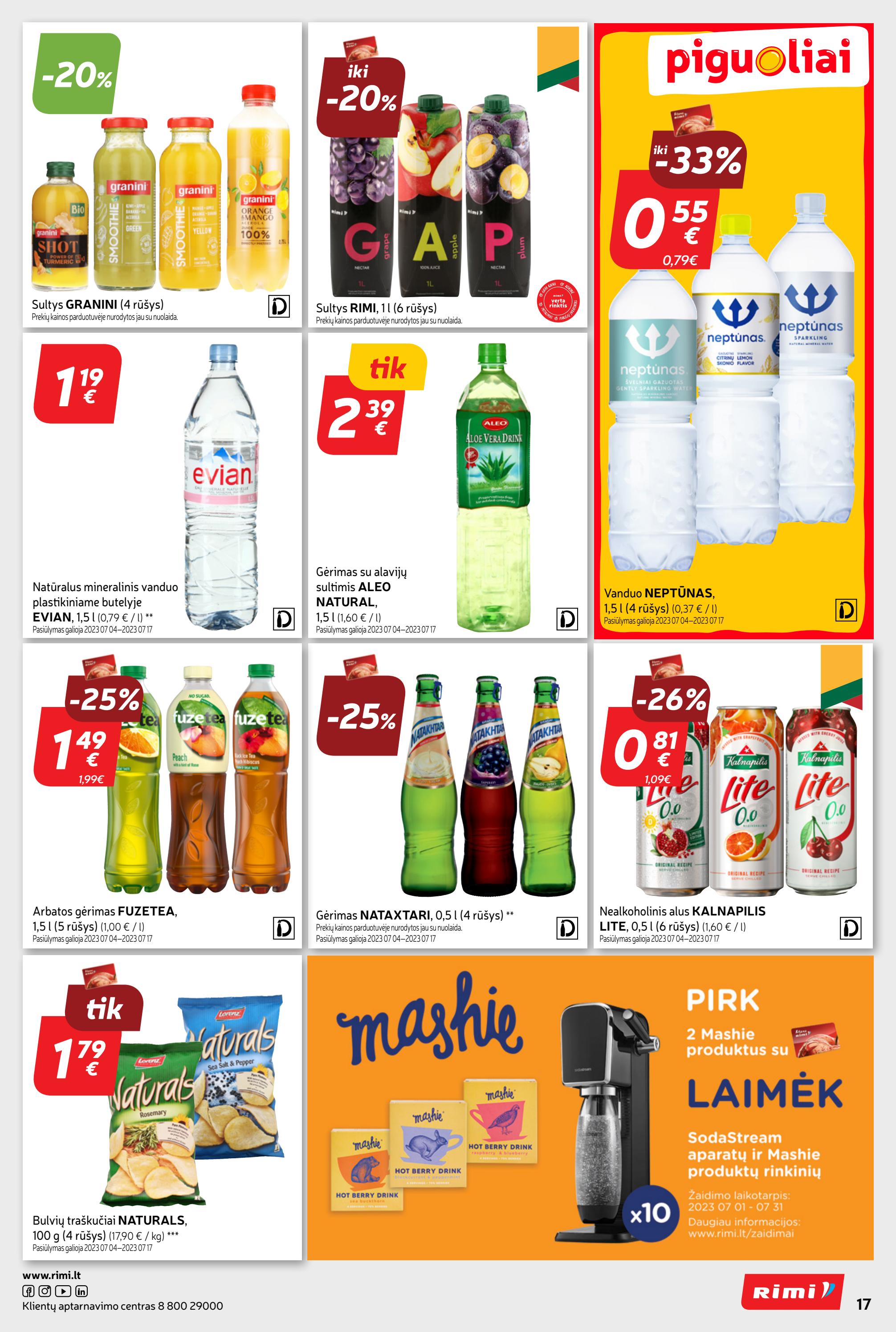 Rimi savaitinis leidinys akcijos nuo 
  2023-07-11 iki 
  2023-07-17 | Leidinukas.lt puslapis 17