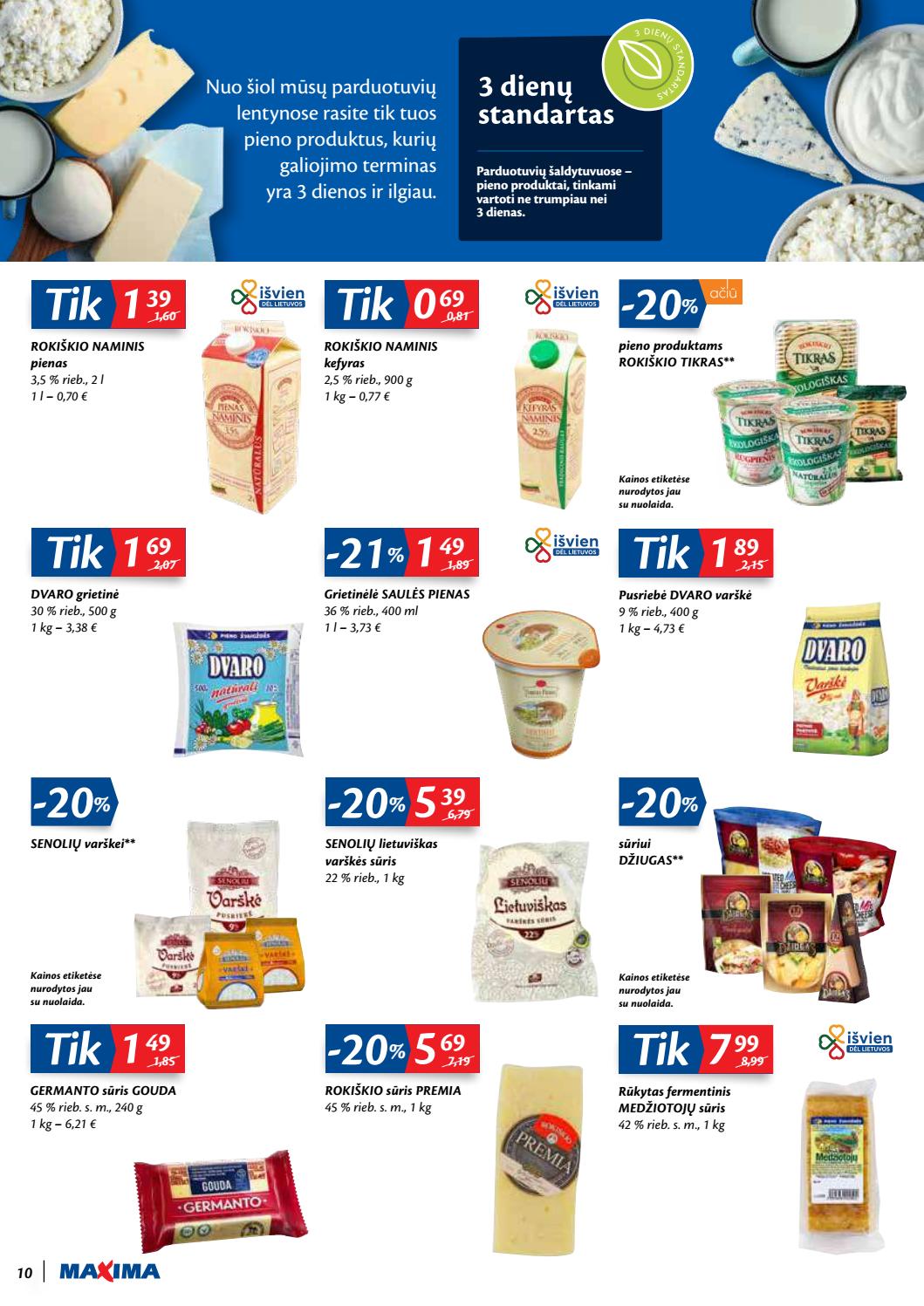 Maxima kaininis leidinys akcijos nuo 
  2020-11-10 iki 
  2020-11-16 | Leidinukas.lt puslapis 10