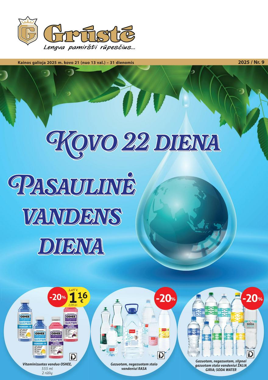 Grūstės leidinys 9 akcijos nuo 
  2025-03-21 iki 
  2025-03-31 | Leidinukas.lt puslapis 1