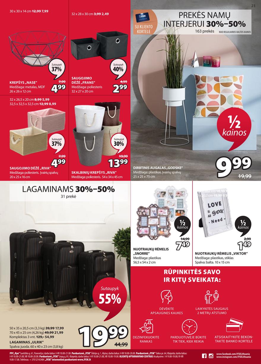 Jysk leidinys akcijos nuo 
  2021-04-27 iki 
  2021-05-10 | Leidinukas.lt puslapis 23