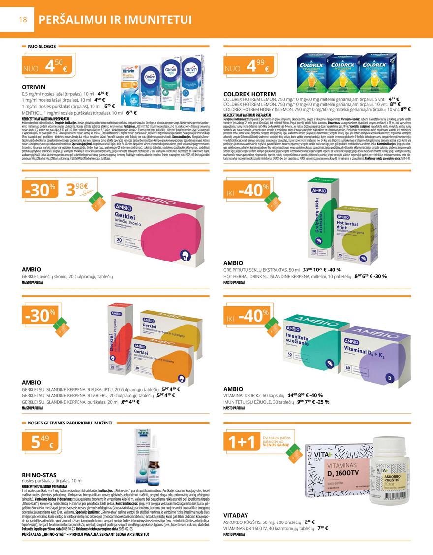 Gintarinės vaistinės leidinys akcijos nuo 
  2025-07-01 iki 
  2025-07-31 | Leidinukas.lt puslapis 18