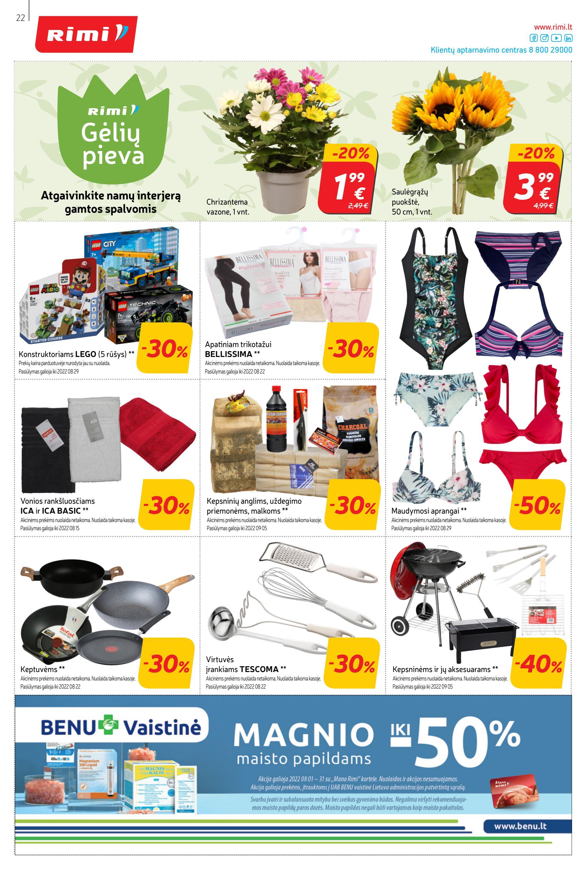 Rimi savaitinis leidinys akcijos nuo 
  2022-08-02 iki 
  2022-08-08 | Leidinukas.lt puslapis 22