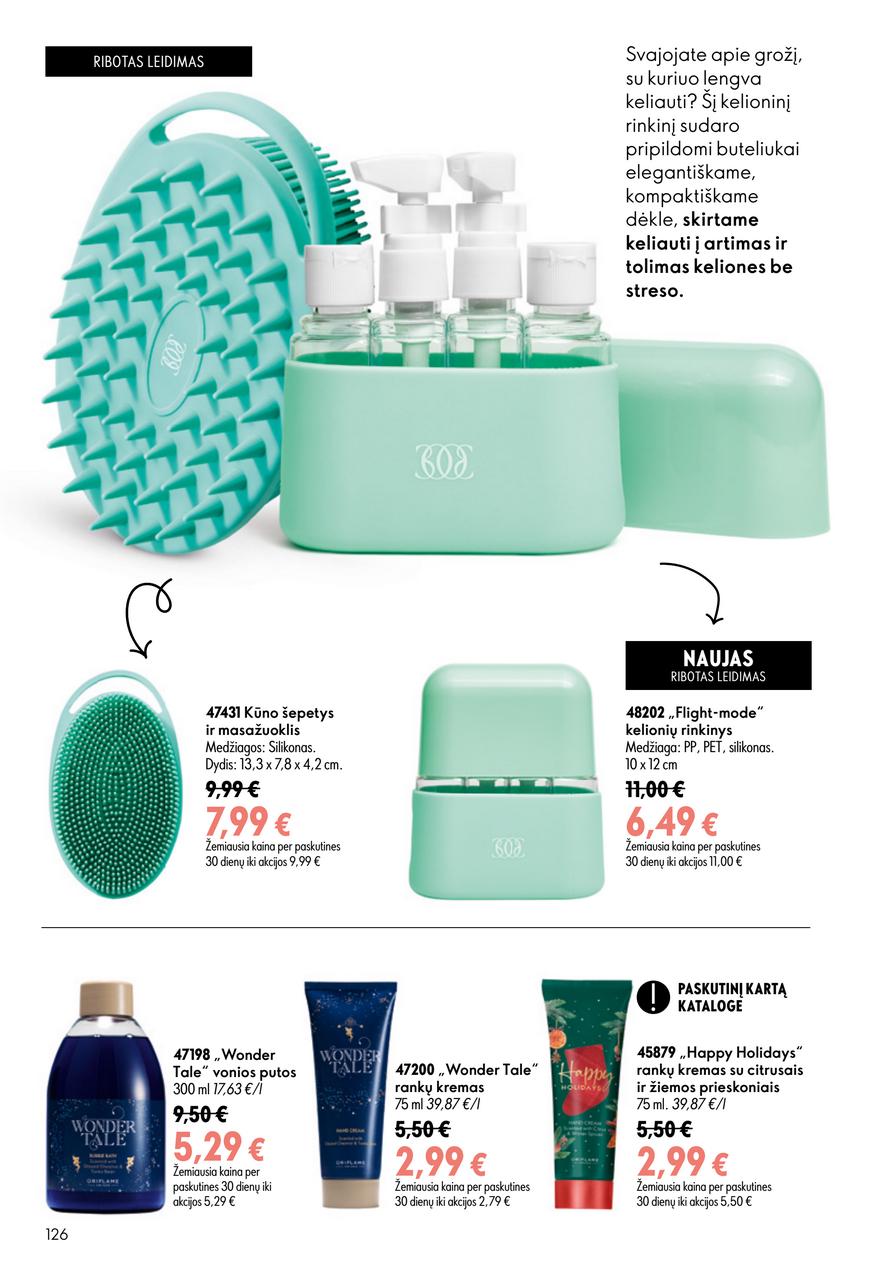 Oriflame katalogas akcijos nuo 
  2026-07-15 iki 
  2026-08-04 | Leidinukas.lt puslapis 126
