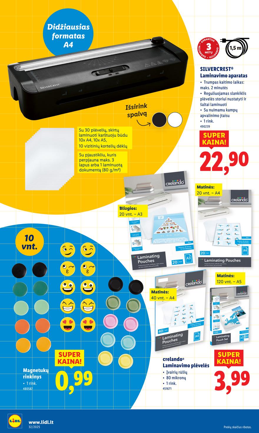 Lidl ne maisto leidinys akcijos nuo 
  2025-08-04 iki 
  2025-08-10 | Leidinukas.lt puslapis 20