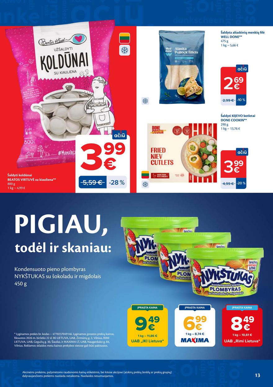 Maxima leidinys akcijos nuo 
  2026-06-30 iki 
  2026-07-06 | Leidinukas.lt puslapis 13