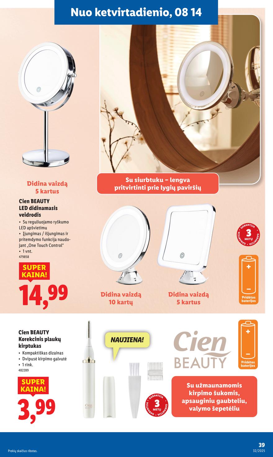 Lidl leidinys akcijos nuo 
  2025-08-11 iki 
  2025-08-17 | Leidinukas.lt puslapis 39