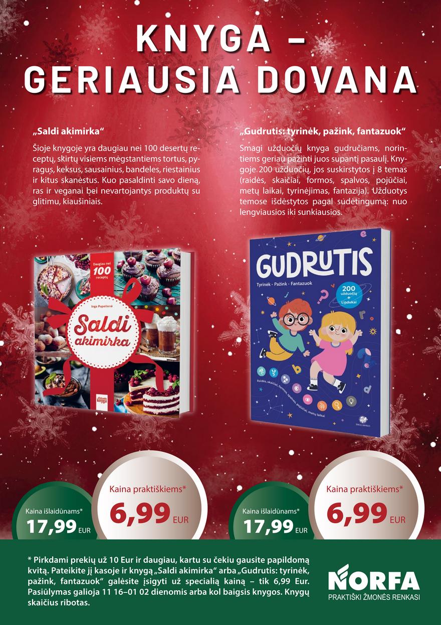 Norfos kaininis leidinys akcijos nuo 
  2023-11-16 iki 
  2023-11-29 | Leidinukas.lt puslapis 21