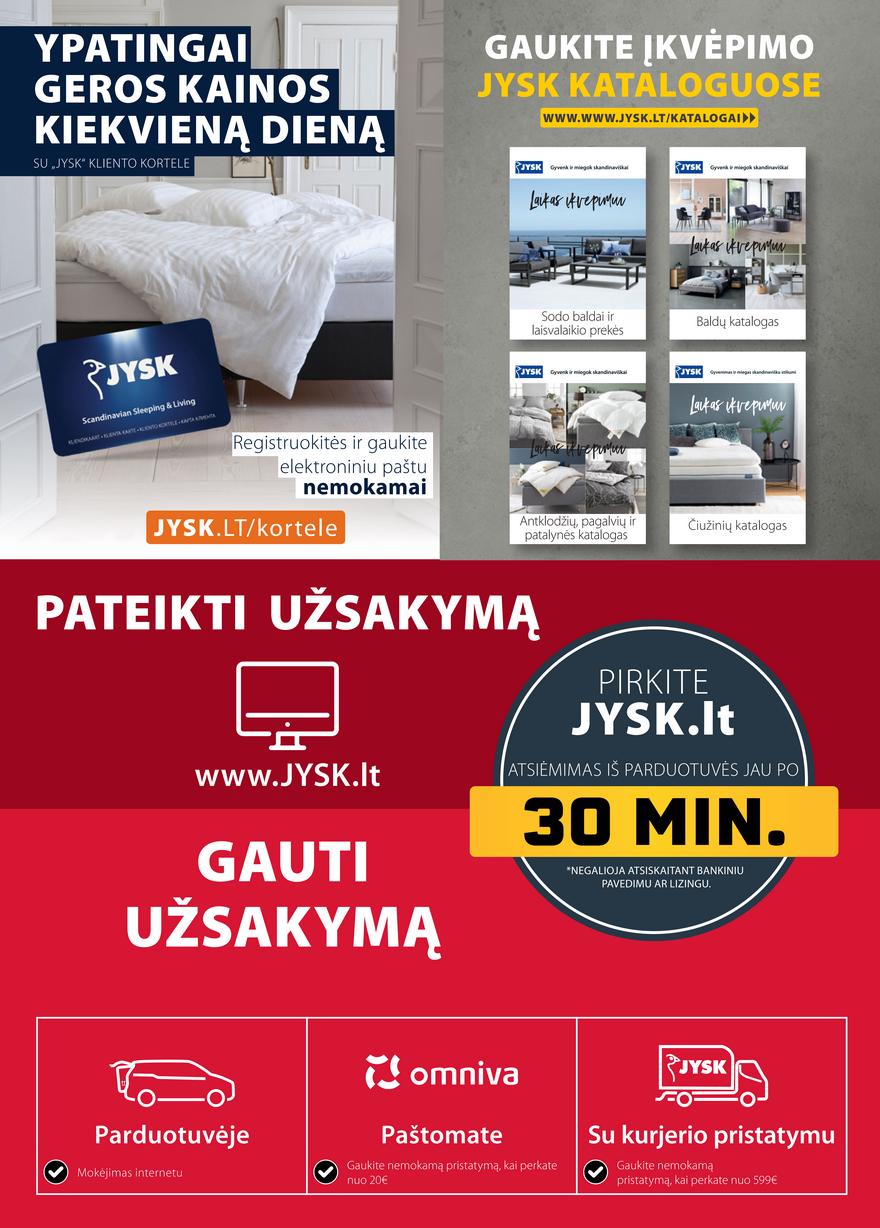 Jysk leidinys akcijos nuo 
  2021-10-05 iki 
  2021-10-18 | Leidinukas.lt puslapis 25