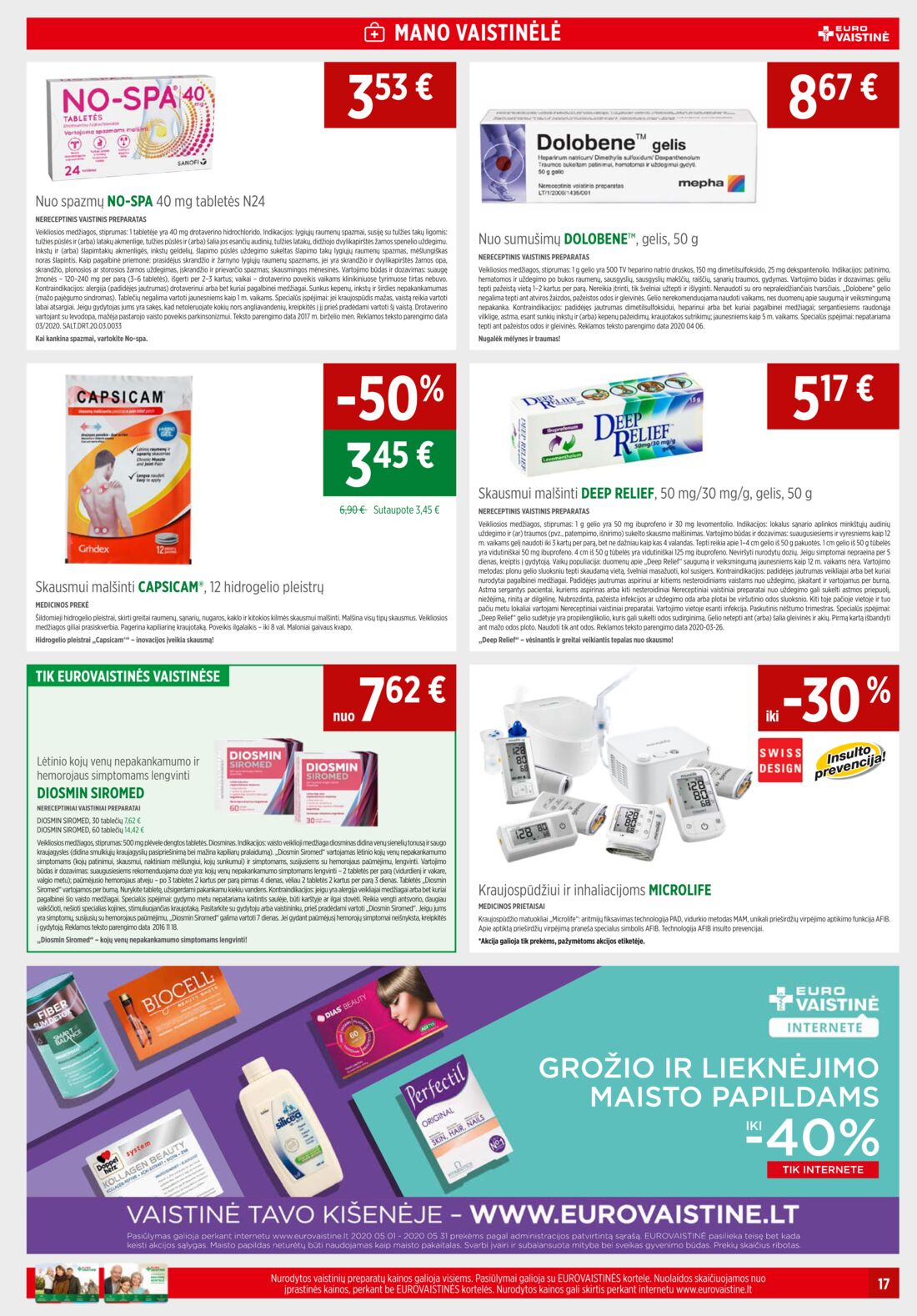 Euro vaistinė leidinys akcijos nuo 
  2020-05-01 iki 
  2020-05-31 | Leidinukas.lt puslapis 17