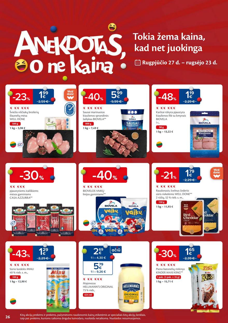 Maxima savaitinis leidinys 35 akcijos nuo
2024-08-27 iki
2024-09-02 | Leidinukas.lt puslapis 26