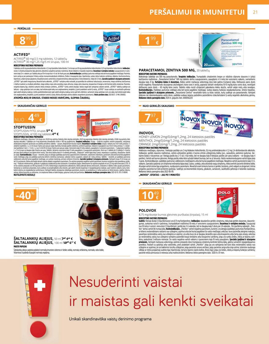 Gintarinės vaistinės leidinys akcijos nuo 
  2024-06-01 iki 
  2024-06-30 | Leidinukas.lt puslapis 21