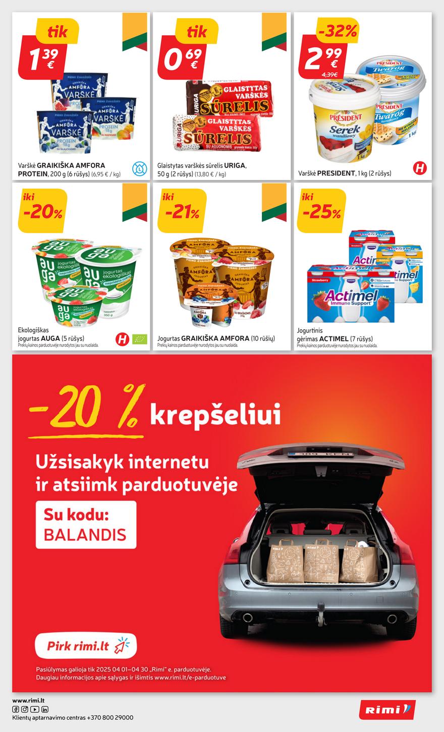 Rimi savaitinis leidinys 16 akcijos nuo 
  2025-04-15 iki 
  2025-04-21 | Leidinukas.lt puslapis 27