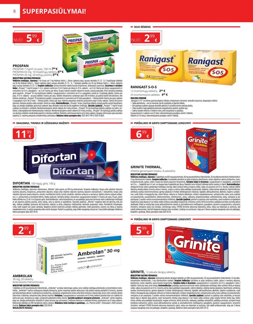Gintarinės vaistinės leidinys akcijos nuo 
  2025-09-01 iki 
  2025-09-30 | Leidinukas.lt puslapis 8