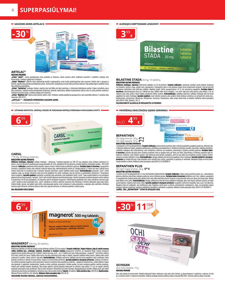 Gintarinės vaistinės leidinys akcijos nuo 
  2026-07-01 iki 
  2026-07-31 | Leidinukas.lt puslapis 6