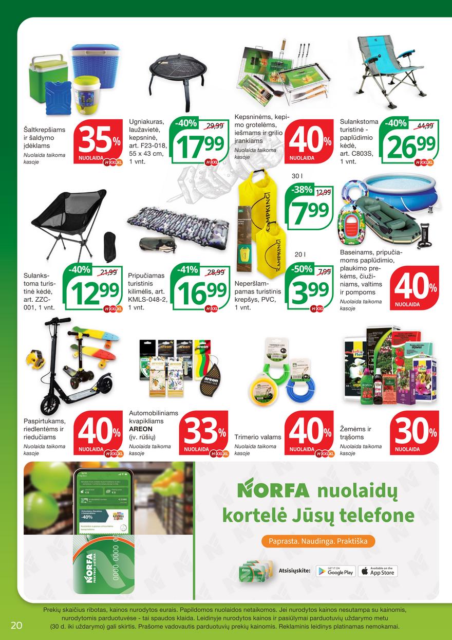 Norfos kaininis leidinys akcijos nuo 
  2023-07-13 iki 
  2023-07-26 | Leidinukas.lt puslapis 20