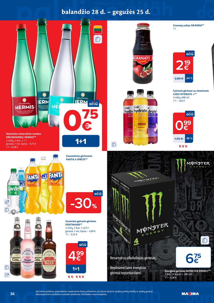 Maxima leidinukas akcijos nuo 
  2026-05-12 iki 
  2026-05-18 | Leidinukas.lt puslapis 36