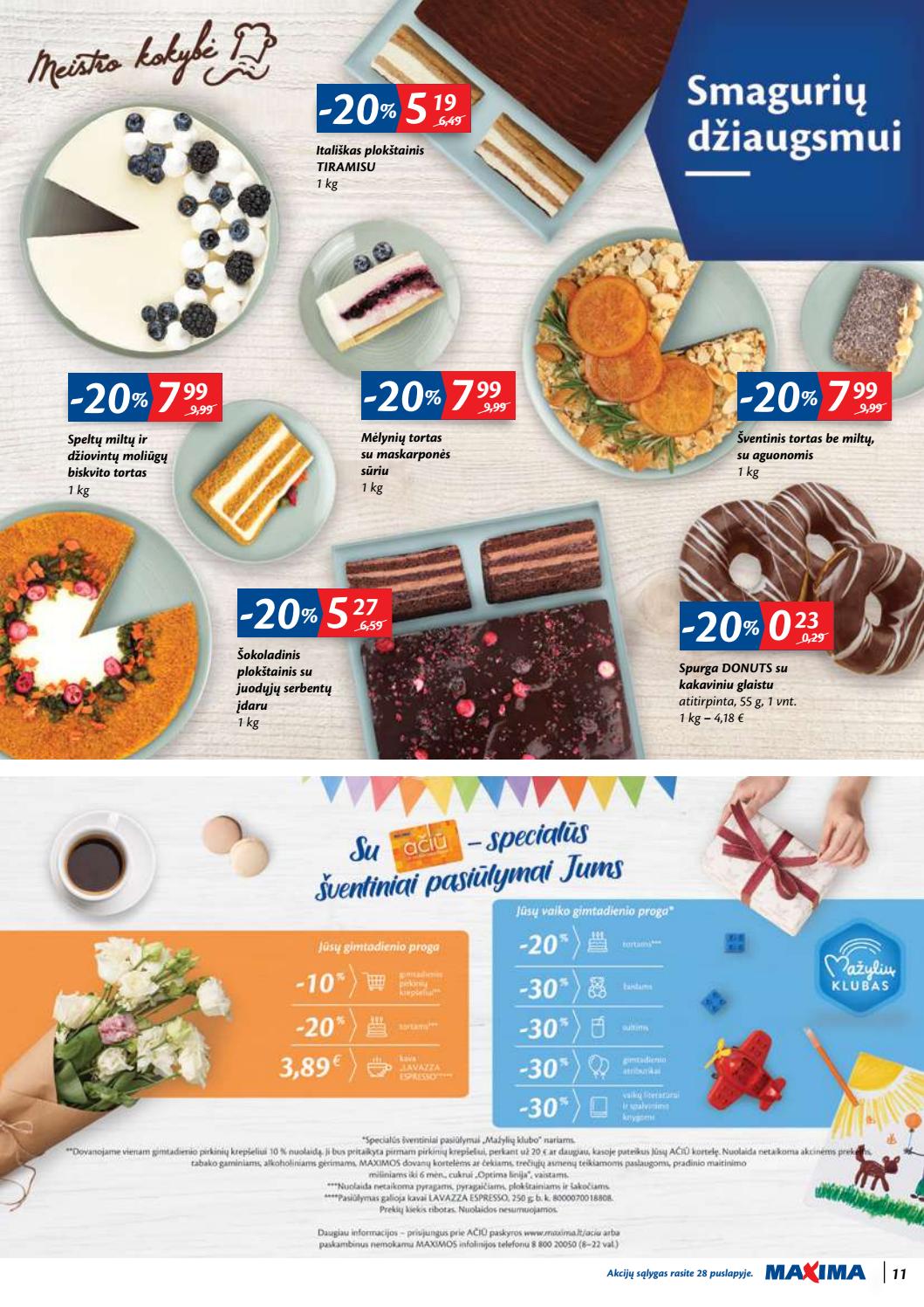 Maxima kaininis leidinys akcijos nuo 
  2020-03-17 iki 
  2020-03-23 | Leidinukas.lt puslapis 11