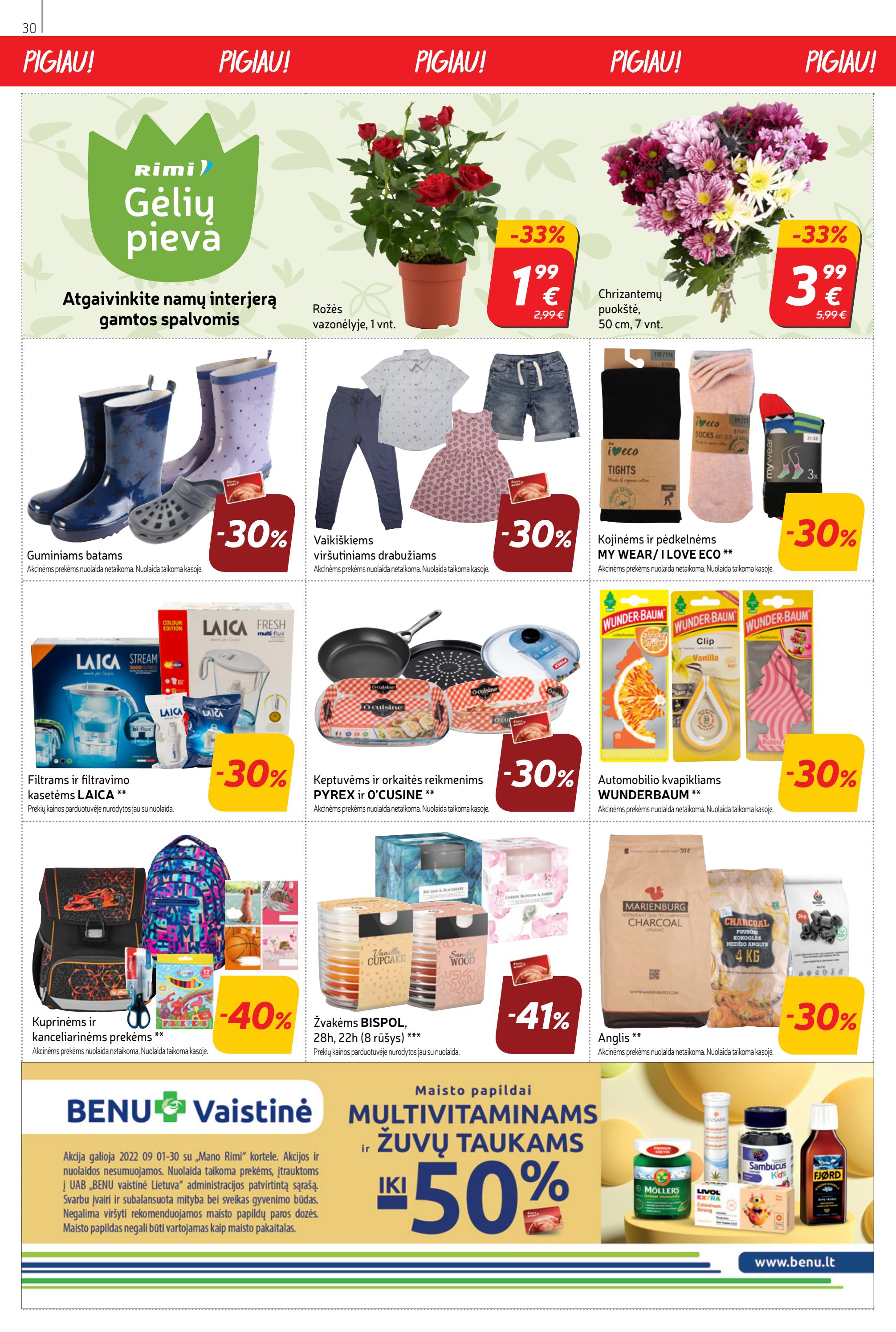 Rimi savaitinis leidinys akcijos nuo 
  2022-09-13 iki 
  2022-09-19 | Leidinukas.lt puslapis 30