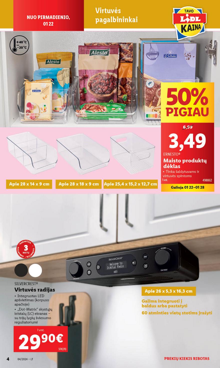 Lidl pasiūlymai akcijos nuo 
  2024-01-22 iki 
  2024-01-28 | Leidinukas.lt puslapis 4