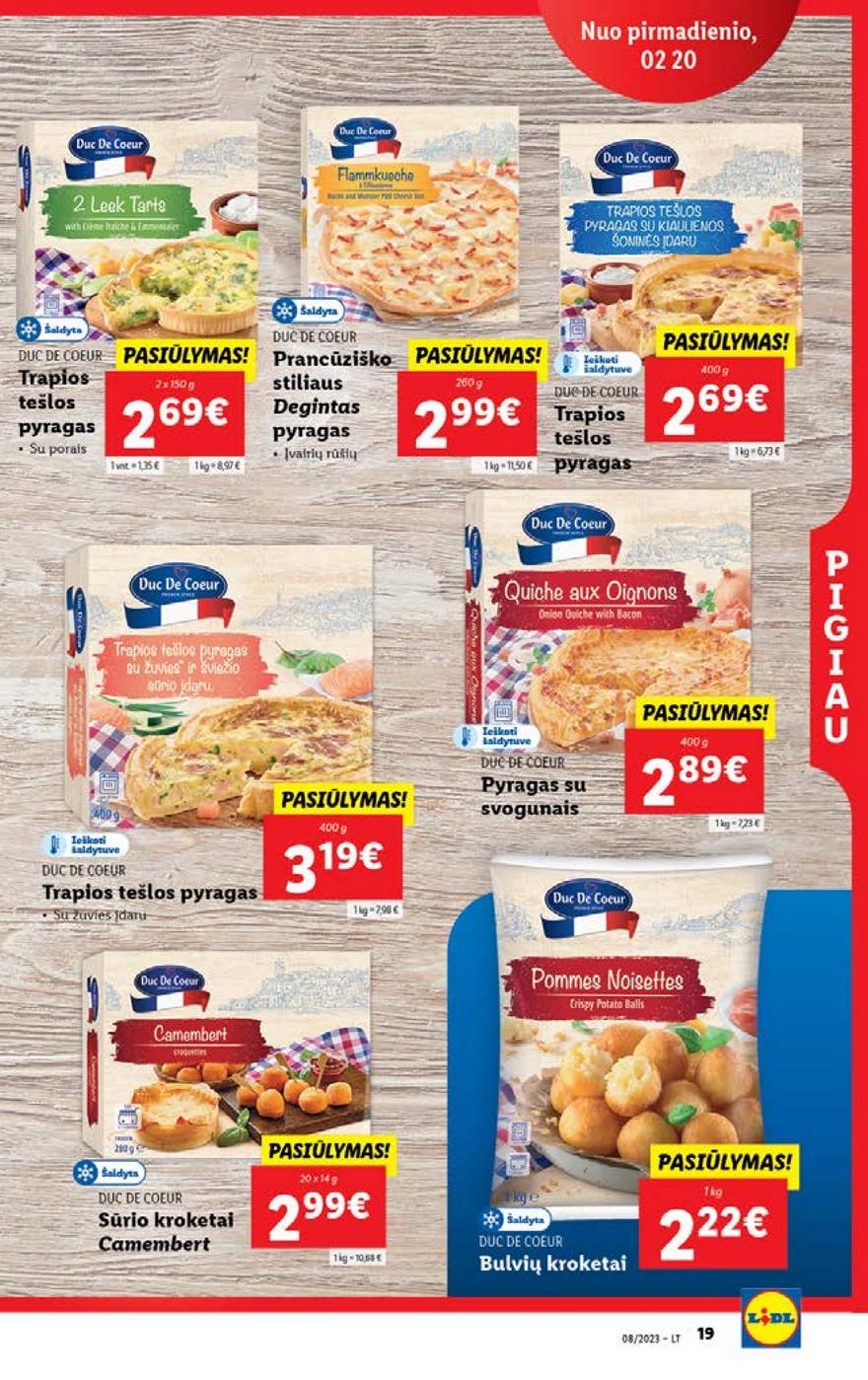 Lidl pasiūlymai akcijos nuo 
  2023-02-20 iki 
  2023-02-26 | Leidinukas.lt puslapis 19