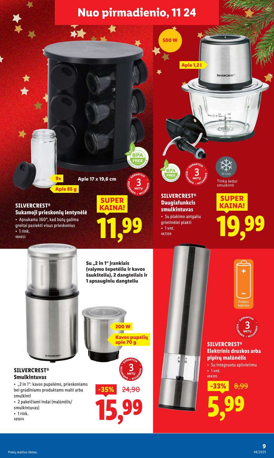 Lidl leidinys akcijos nuo 
  2025-11-24 iki 
  2025-11-30 | Leidinukas.lt puslapis 9