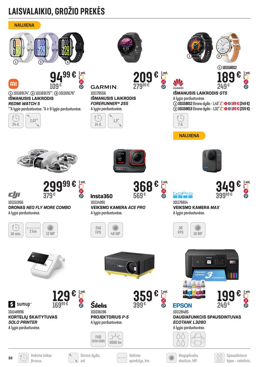 Senukai leidinys akcijos nuo 
  2025-06-11 iki 
  2025-07-14 | Leidinukas.lt puslapis 32